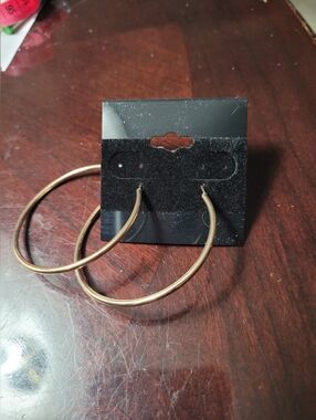 Women's Gold Colored Hoop Earrings
